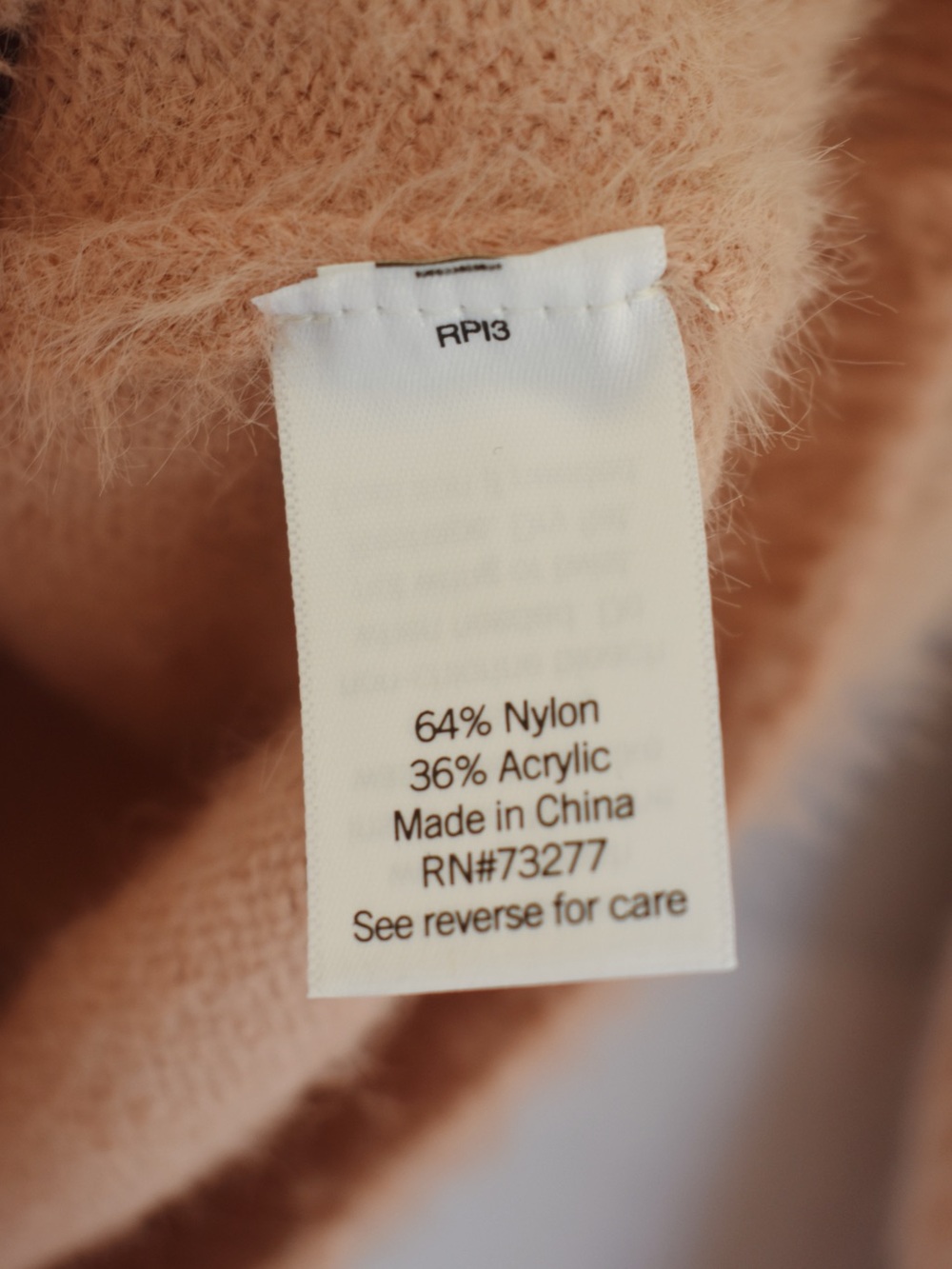 SO Blush Pink Fuzzy Crew Sweater - Picture 5 of 5